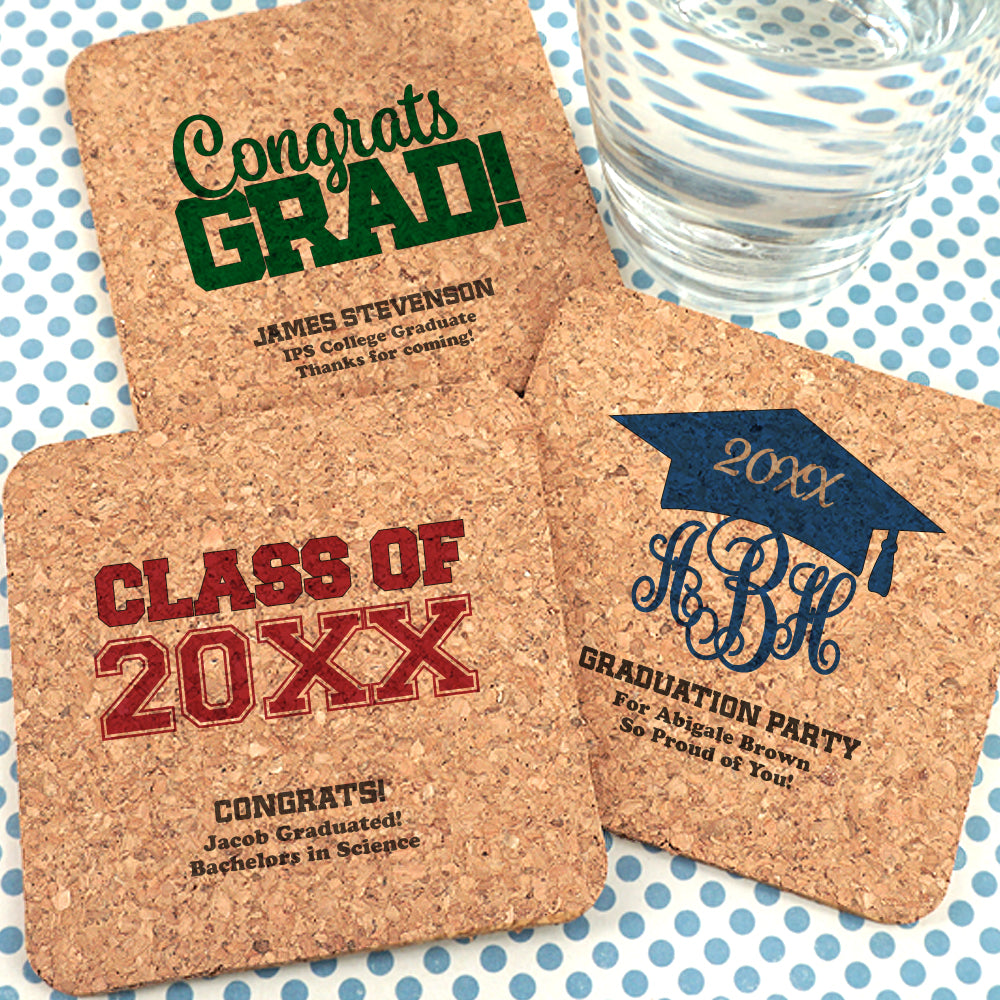 Bulk Cork Coasters, Personalized Bulk Cork Coaster for Wedding Receptions  and Parties