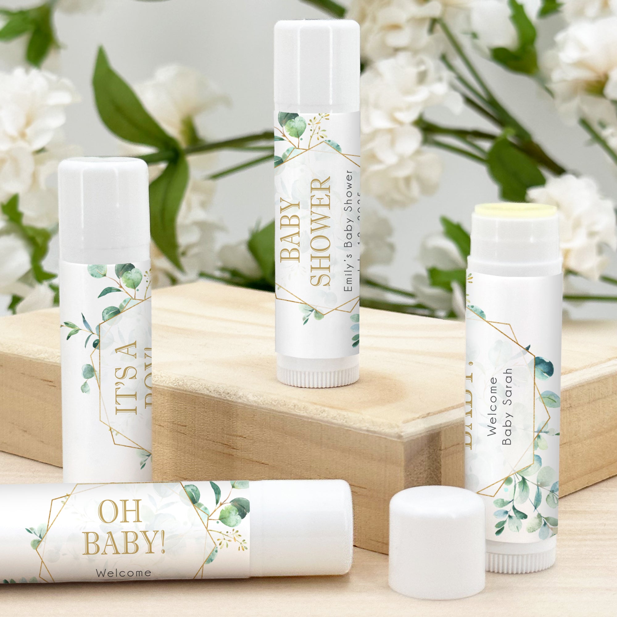 Baby shower best sale lip balm