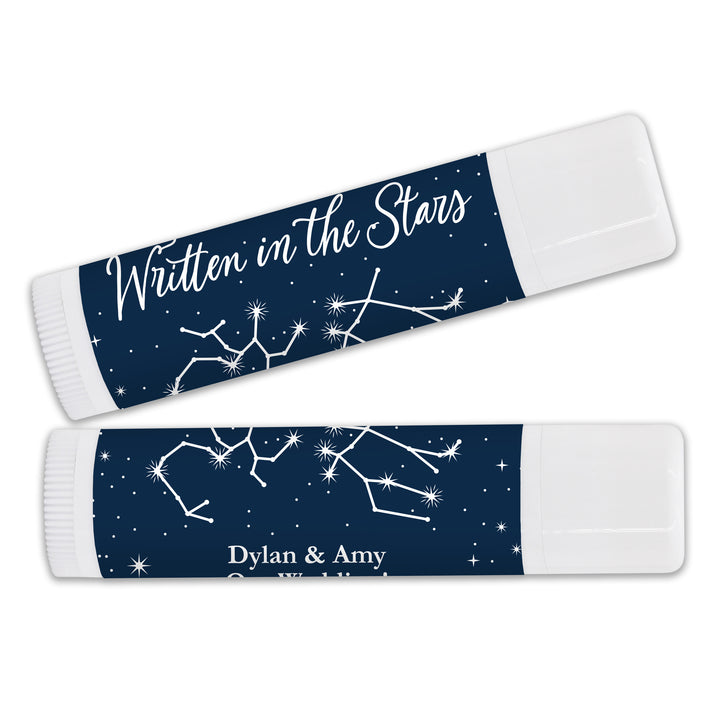 Personalized Lip Balm Wedding Favors, Astrology, Constellations, Zodiac Signs, Written in the Stars