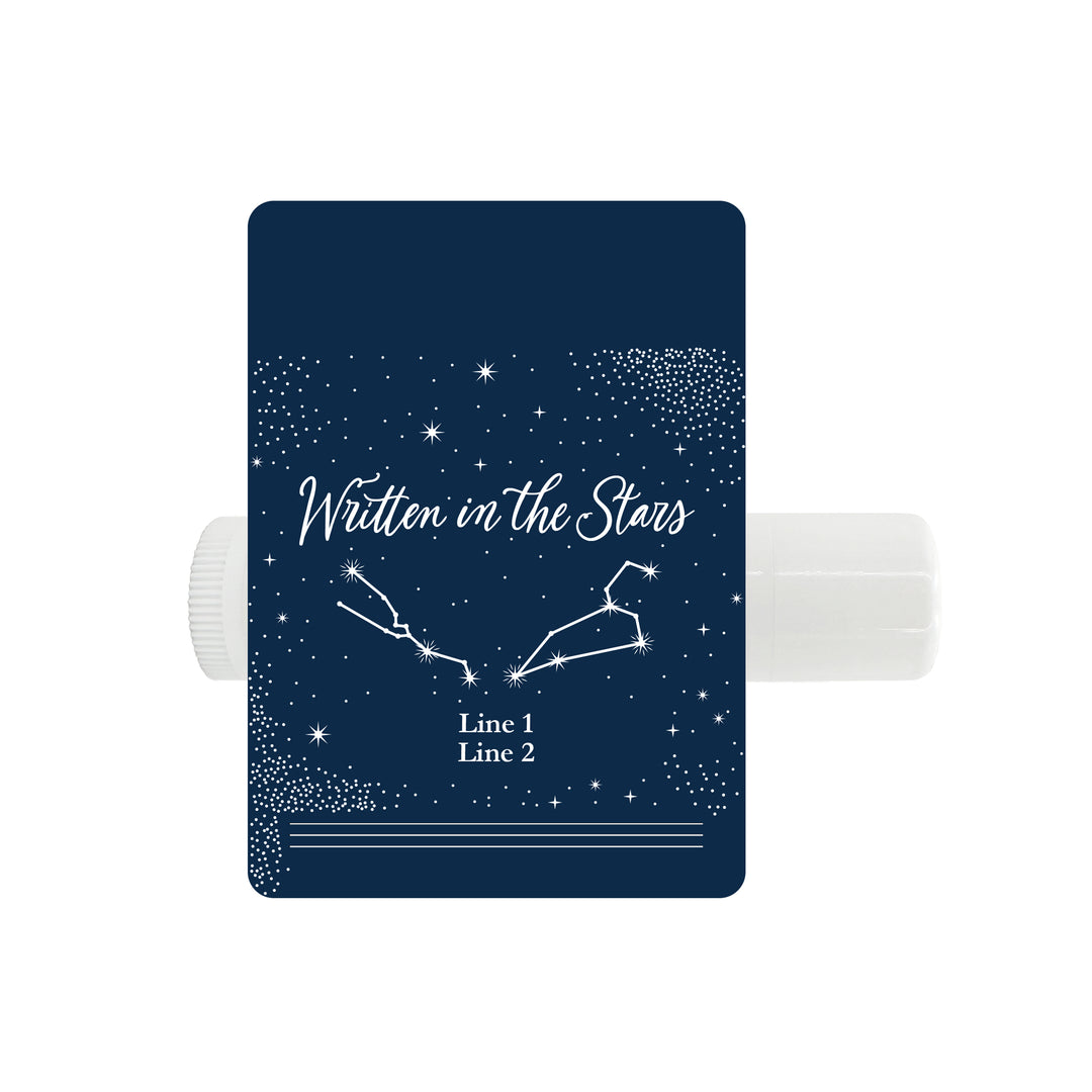 Personalized Lip Balm Wedding Favors, Astrology, Constellations, Zodiac Signs, Written in the Stars