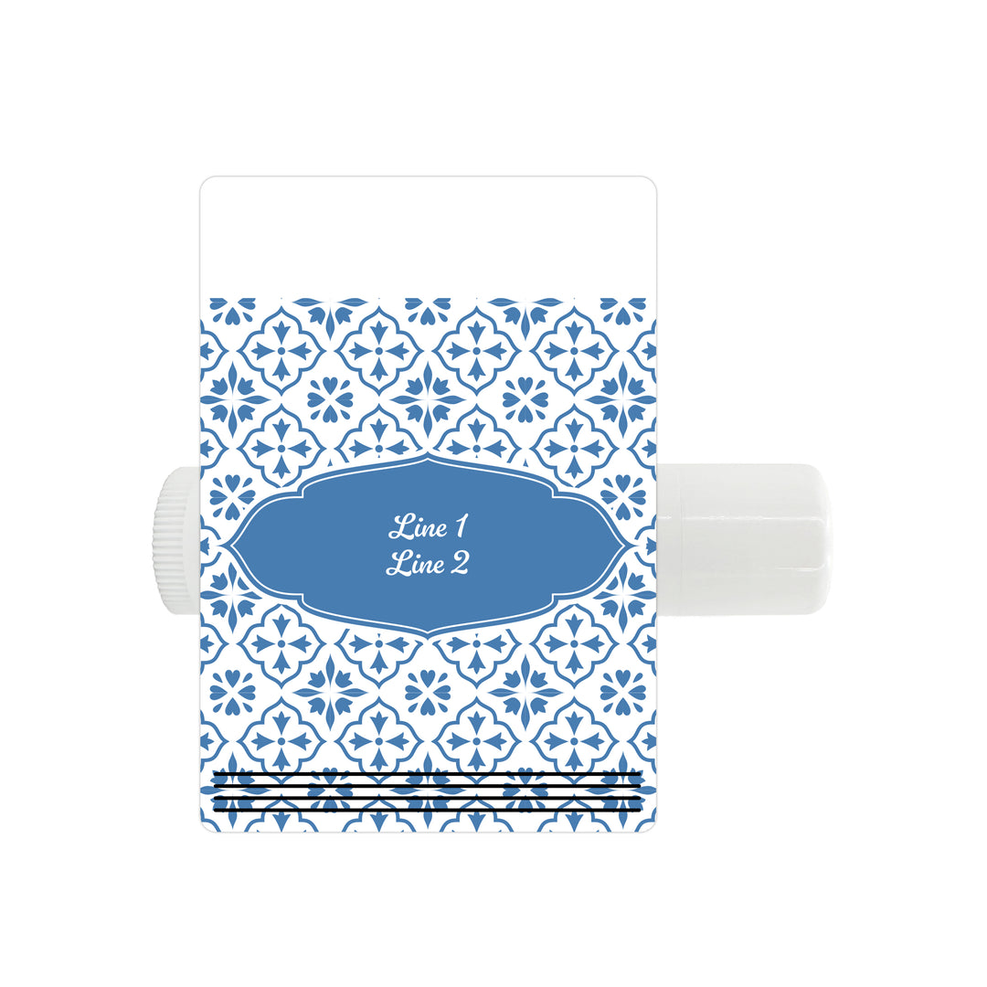 Personalized Lip Balm Favors, Wedding Favors, Bridal Shower Favor, Amalfi Coast Italian Wedding, Mediterranean Tile