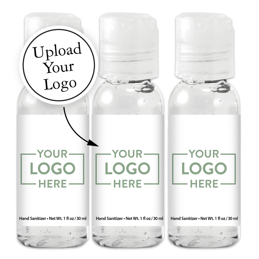 Promotional Hand Sanitizers 1 oz Gel, Custom Hand Sanitizers - Personalized Bulk Hand Sanitizer with Your Logo/Customized