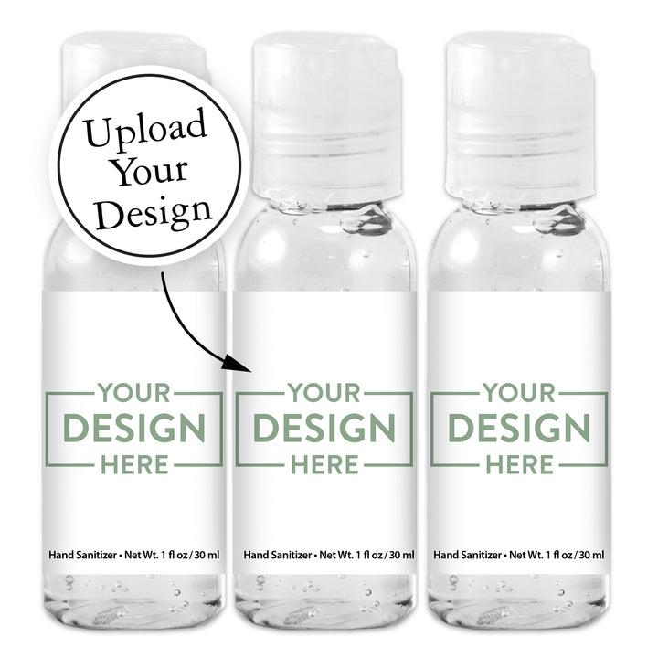 Custom Wedding Hand Sanitizers 1 oz Gel, Custom Hand Sanitizer Favors - Personalized Bulk Hand Sanitizer with Your Logo/Customized