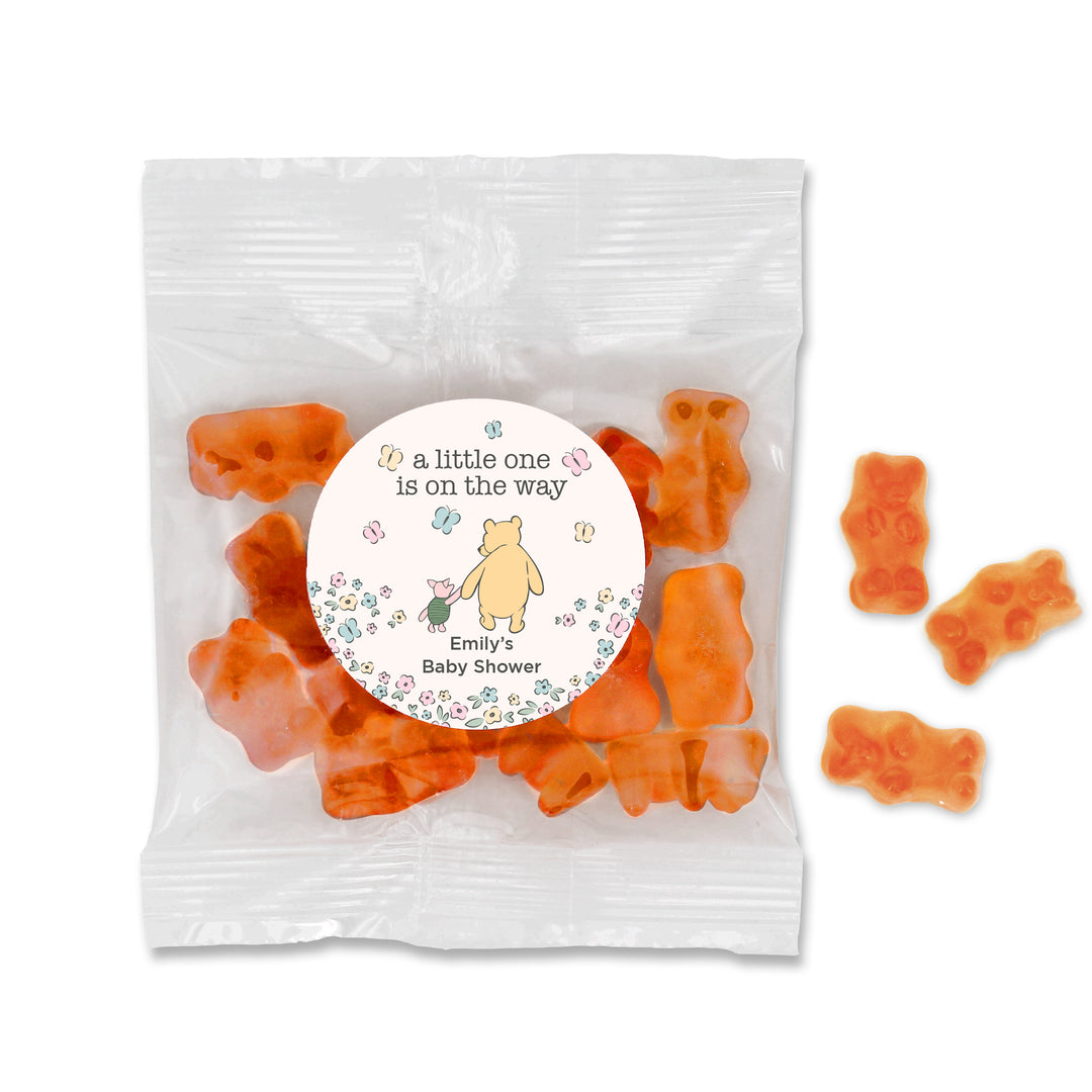 Gummy Bear Favors, Personalized Baby Shower Favors, Pooh & Piglet Gummy Bears