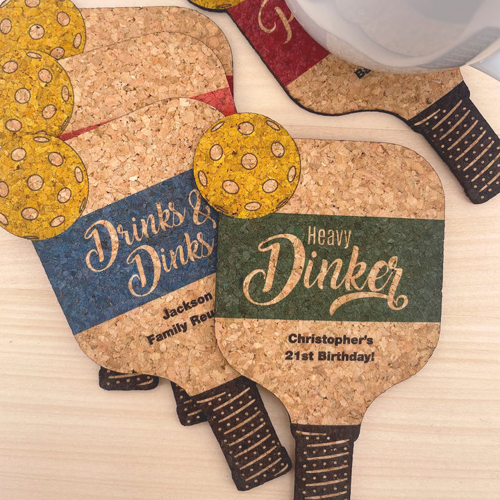 Custom Pickleball Cork Coaster