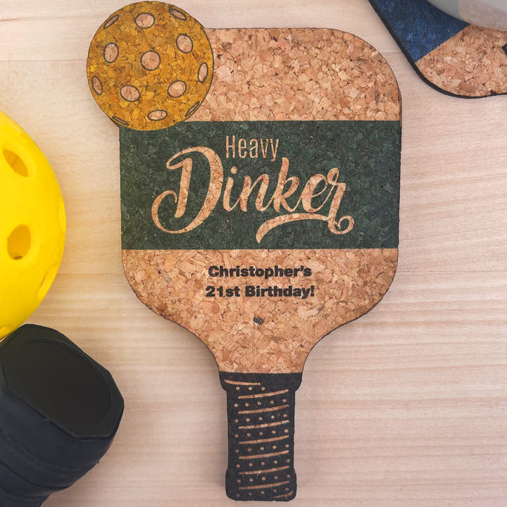 Custom Pickleball Cork Coaster