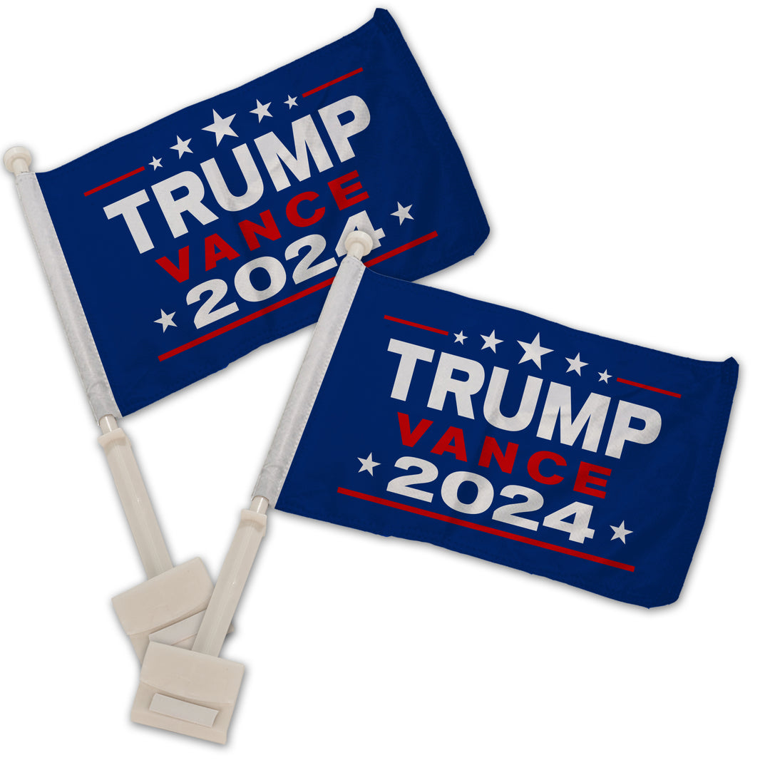 Political Car Flag, Presidential Election 2024, Trump Vance 2024