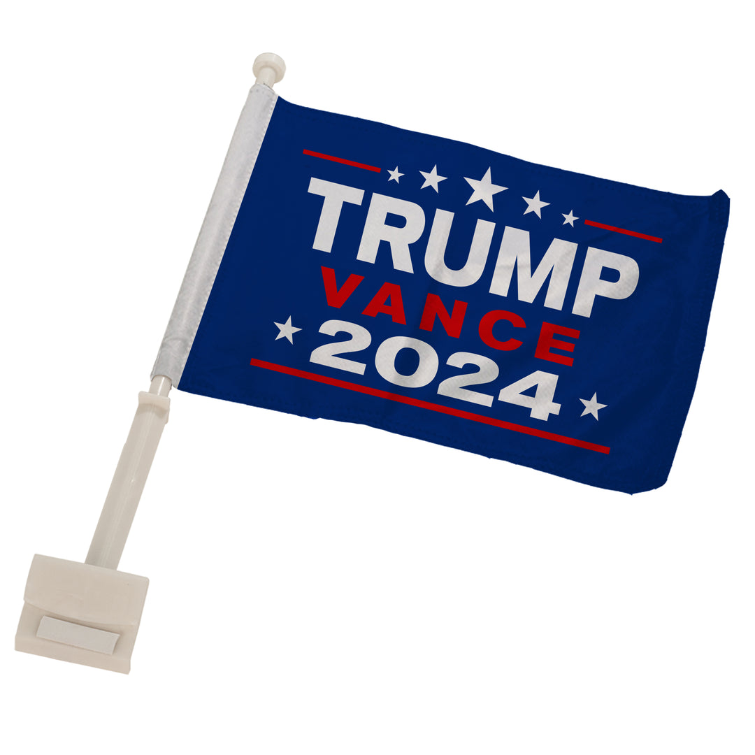 Political Car Flag, Presidential Election 2024, Trump Vance 2024