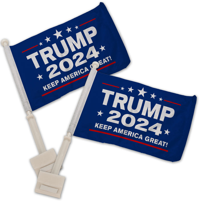 Political Car Flag, Presidential Election 2024, Trump 2024