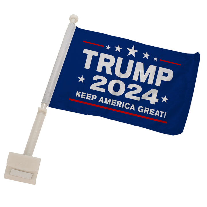 Political Car Flag, Presidential Election 2024, Trump 2024