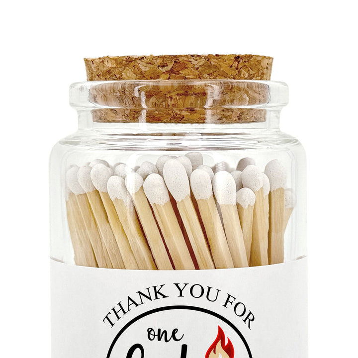 Apothecary Jar Safety Matches, Custom Decorative Matches, Home Décor Gifts, One Hot Couple Match Jar