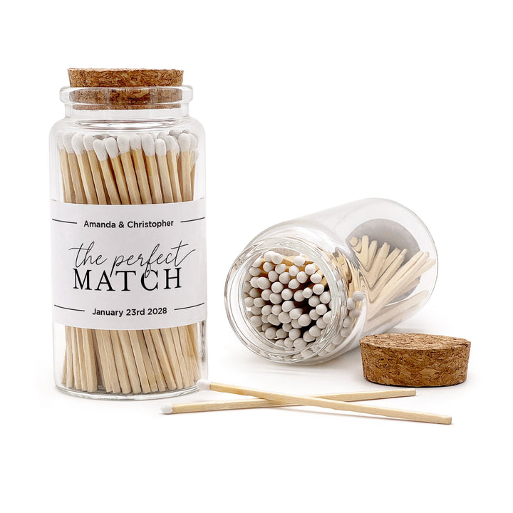 Apothecary Jar Safety Matches, Custom Decorative Matches, Home Décor Gifts, Wedding Apothecary Match Jar