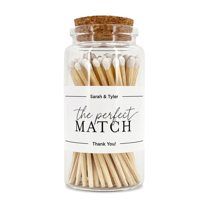 Apothecary Jar Safety Matches, Custom Decorative Matches, Home Décor Gifts, Wedding Apothecary Match Jar