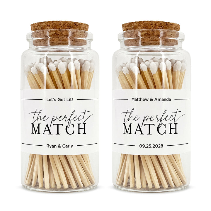 Apothecary Jar Safety Matches, Custom Decorative Matches, Home Décor Gifts, Wedding Apothecary Match Jar