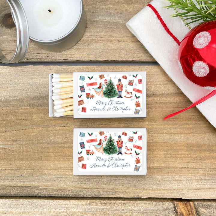 Personalized Christmas Matches, Nutcracker - Set of 50