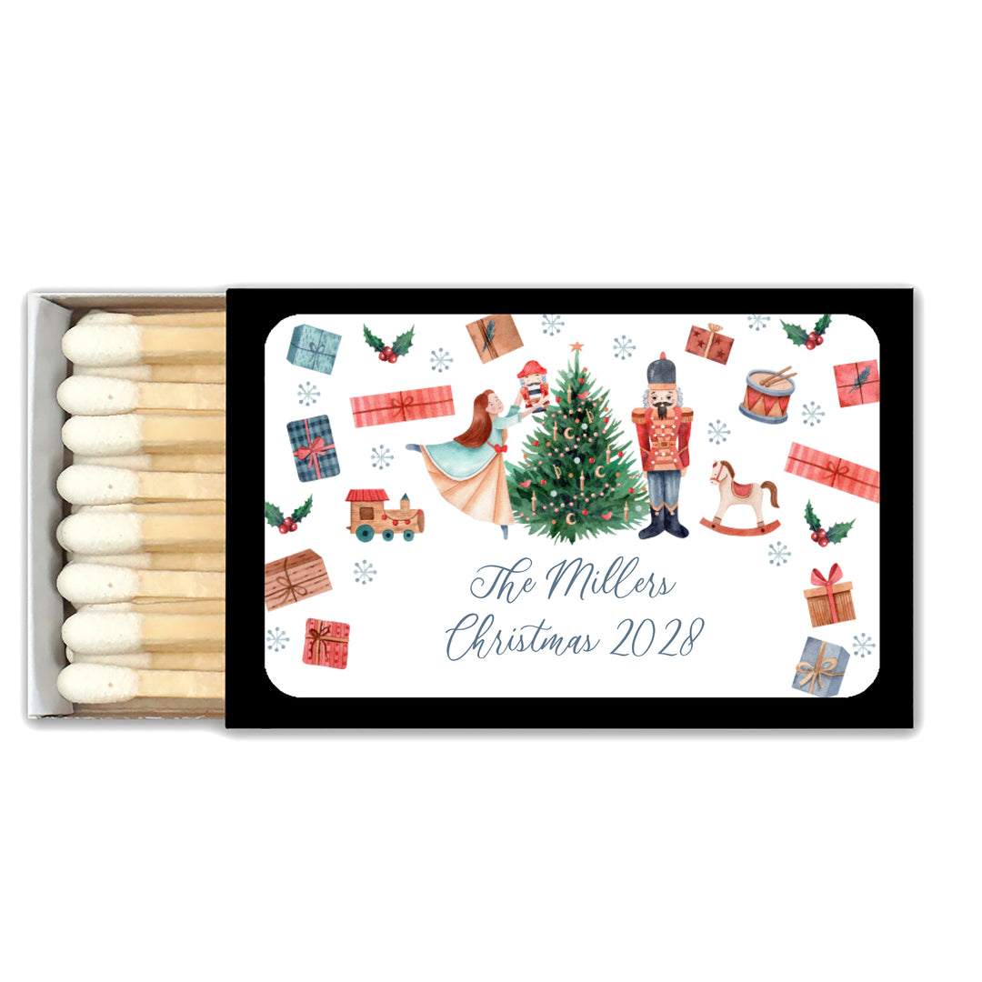 Personalized Christmas Matches, Nutcracker - Set of 50