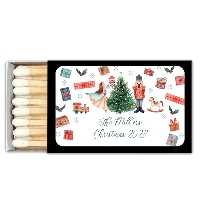 Personalized Christmas Matches, Nutcracker - Set of 50