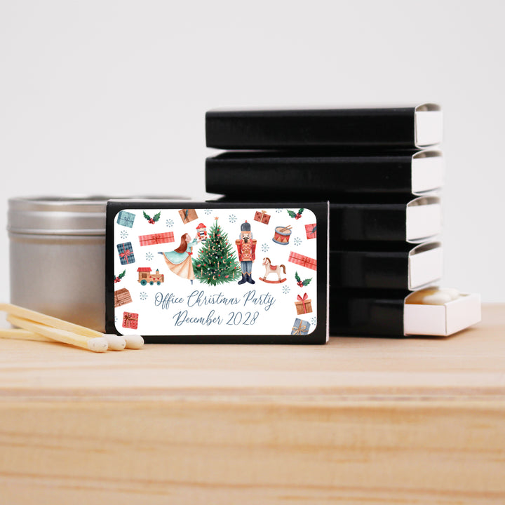 Personalized Christmas Matches, Nutcracker - Set of 50