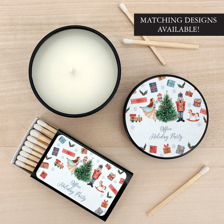 Personalized Christmas Matches, Nutcracker - Set of 50