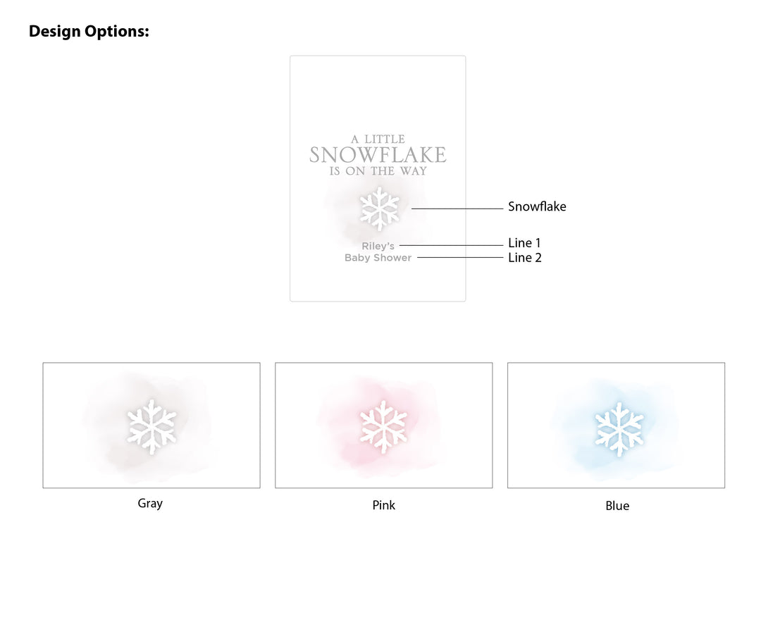 Lip Balm Baby Shower Favor, Baby Shower Boy, Baby Shower Girl, A Little Snowflake is on the Way, Watercolor Snowflake