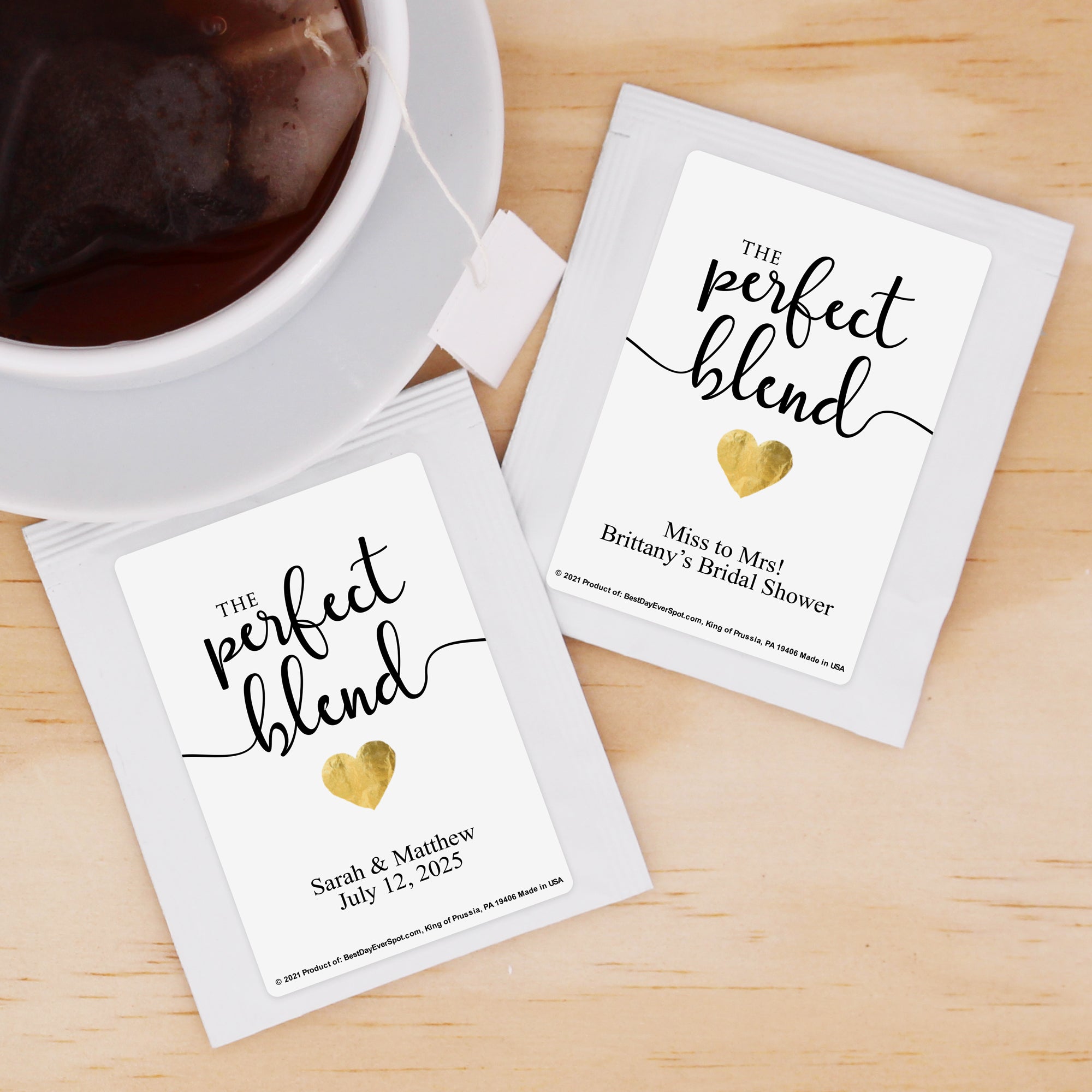 Bridal shower tea bags online