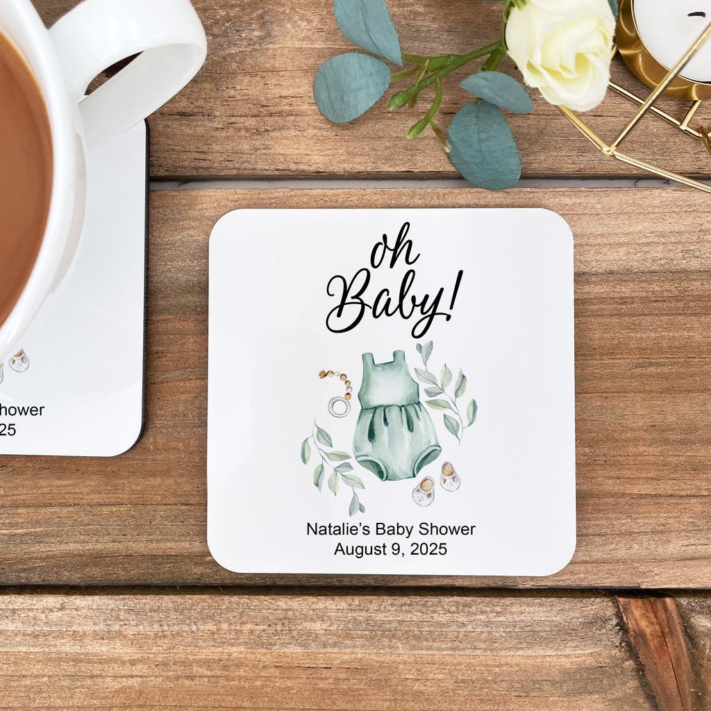 Baby shower fashion coasters favors